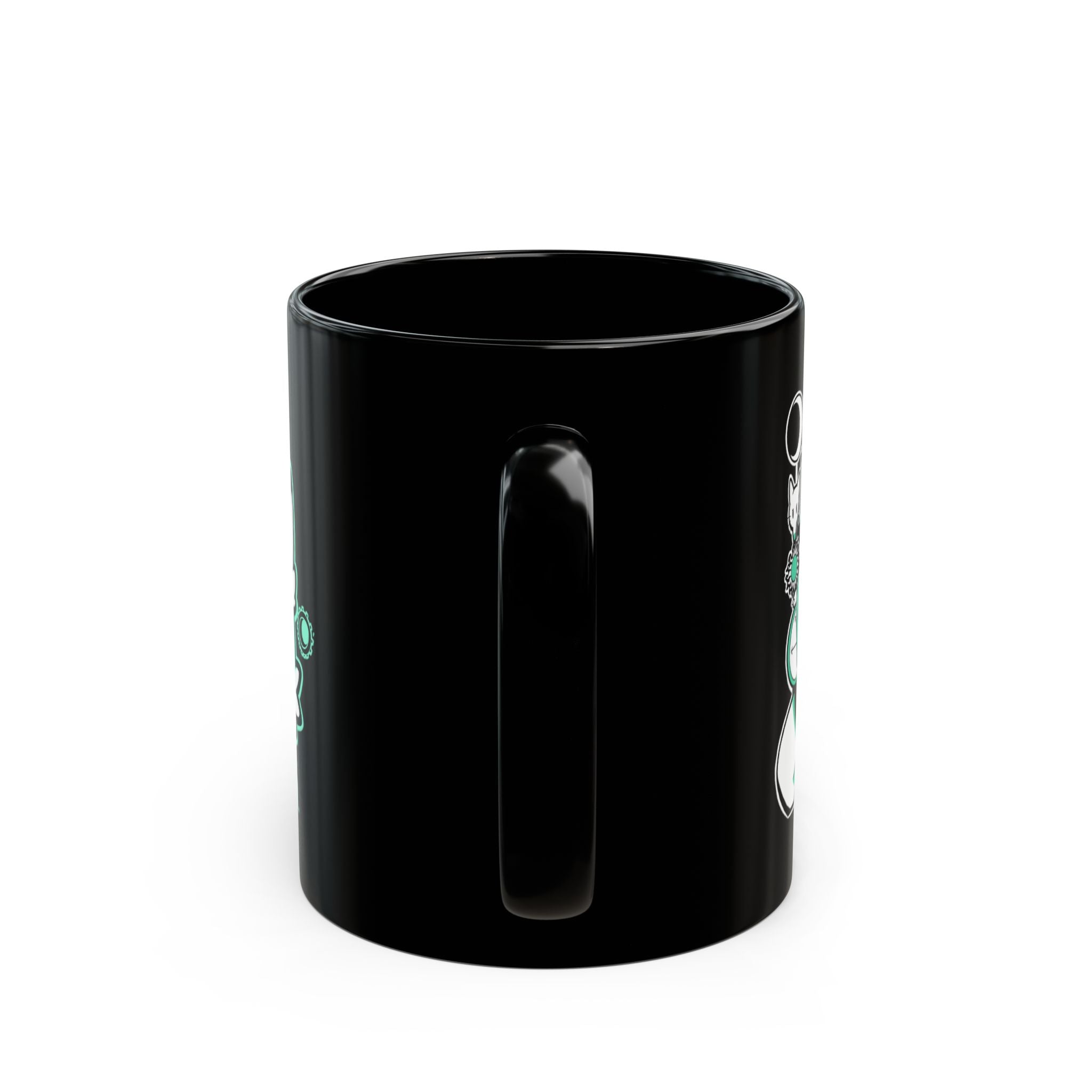 'Not a Corgi' Black Ceramic Mug (11oz/15oz)