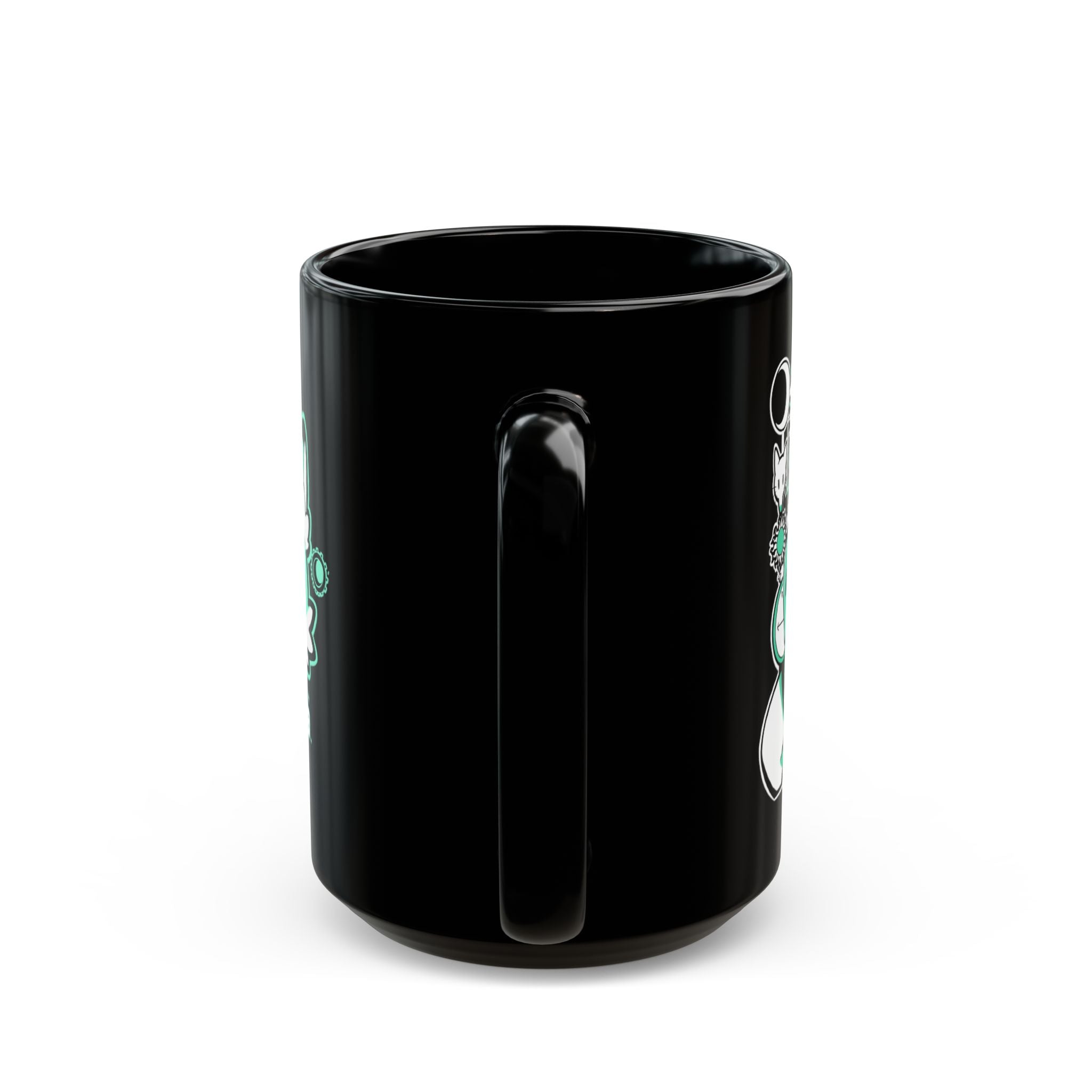 'Not a Corgi' Black Ceramic Mug (11oz/15oz)