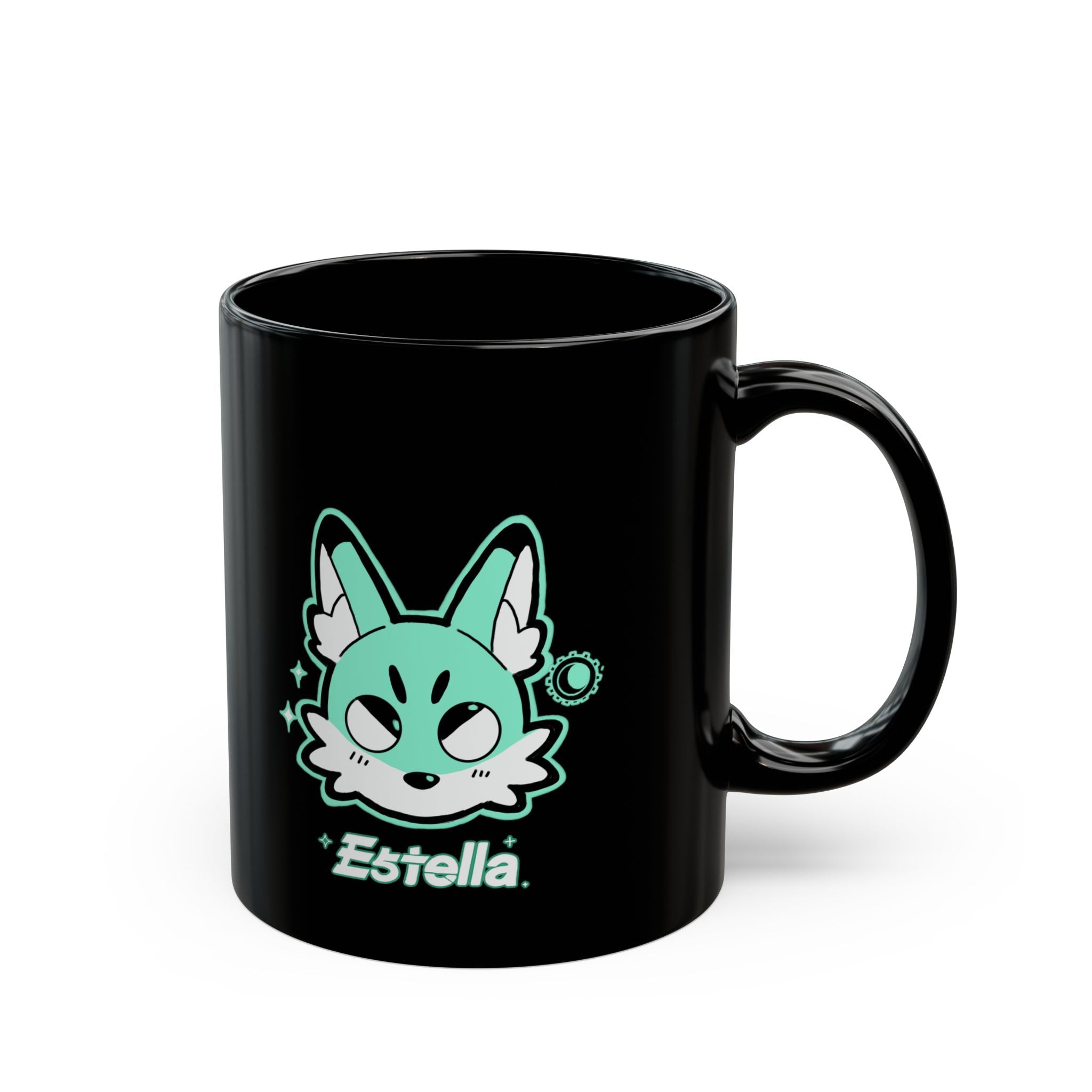 'Not a Corgi' Black Ceramic Mug (11oz/15oz)