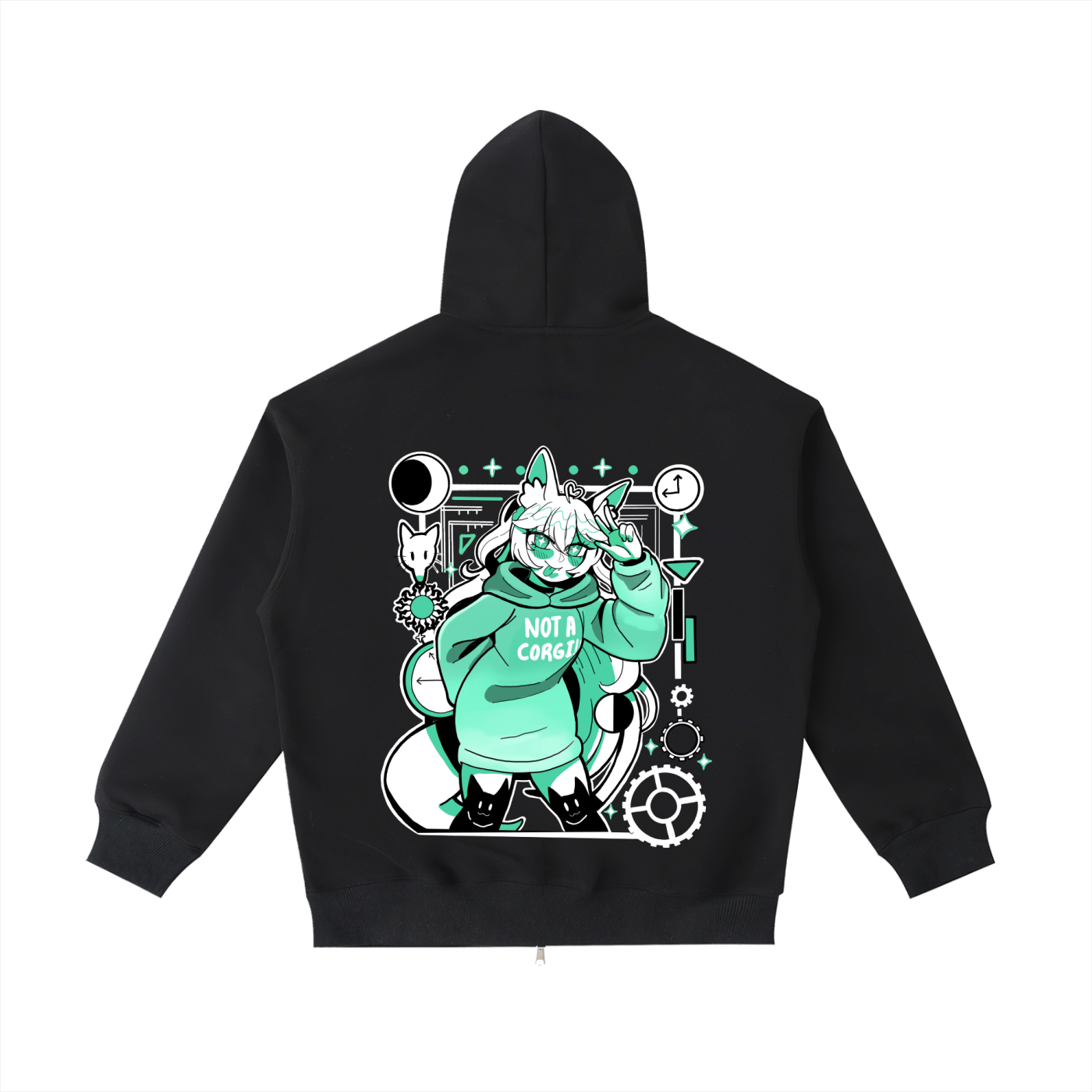 'Not a Corgi' Pocket Hoodie