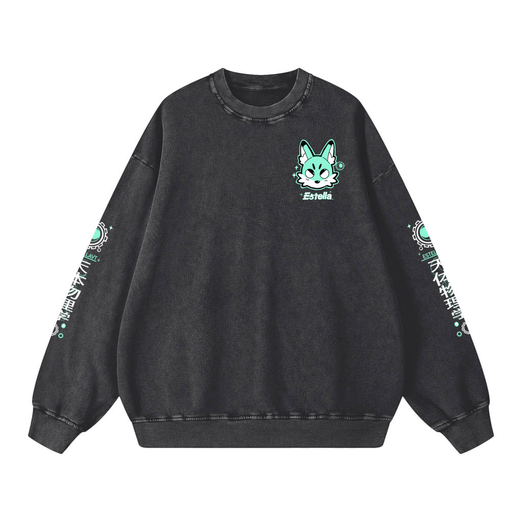 'Not a Corgi' Snow Washed Oversized Sweatshirt